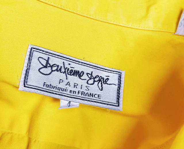 Chemise Jaune Vintage - "Made in France" - XL