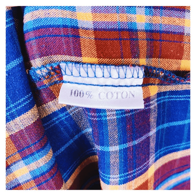 Chemise à carreaux 100% coton - L