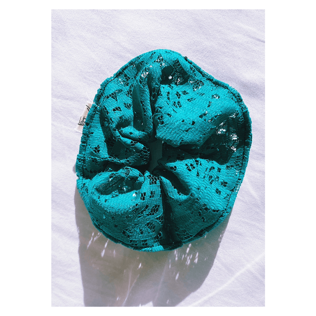 Chouchou (x1) - Dentelle verte