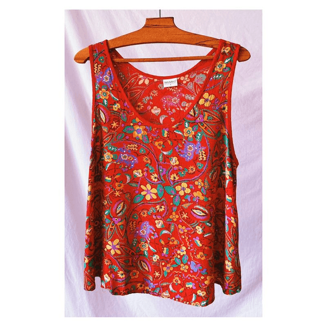 Debardeur Vintage Fluide - Made in Italie - S
