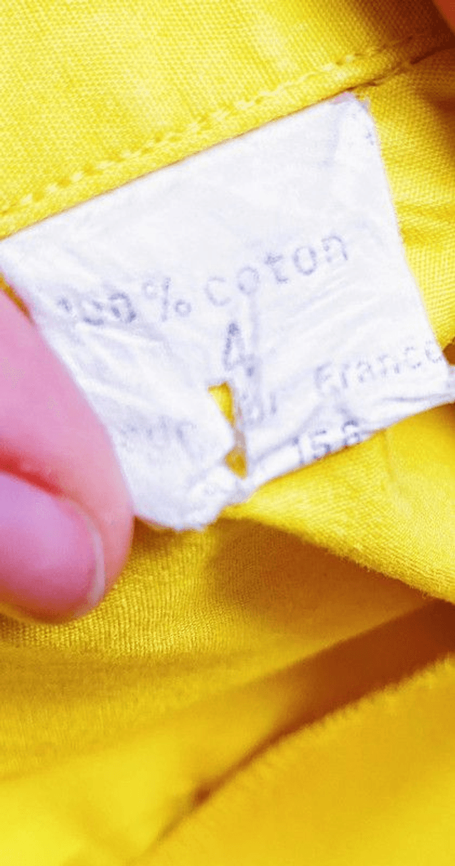 Chemise Jaune Vintage - "Made in France" - XL