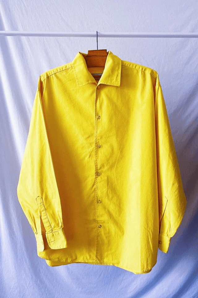 Chemise Jaune Vintage - "Made in France" - XL