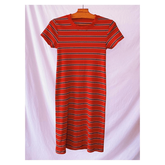 Robe moulante rouge - S
