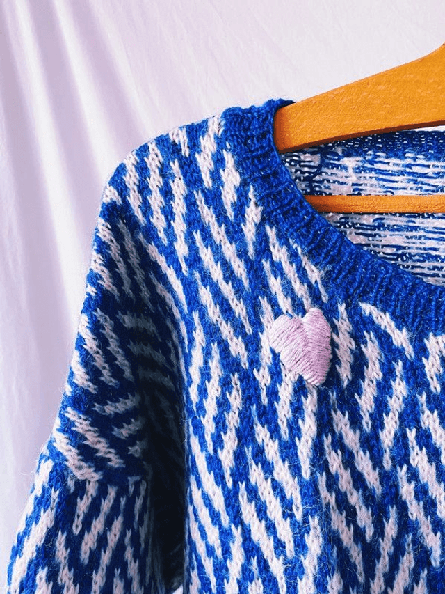 Pull fait main en Acryline - XXL