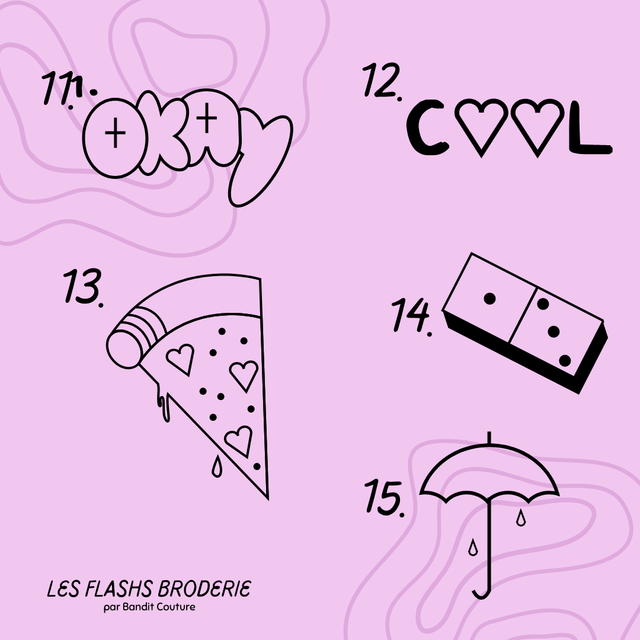 Flash Broderie 8x8cm