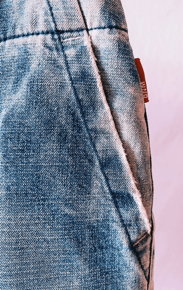 Jupe en jean effet délavé VINTAGE - M 38