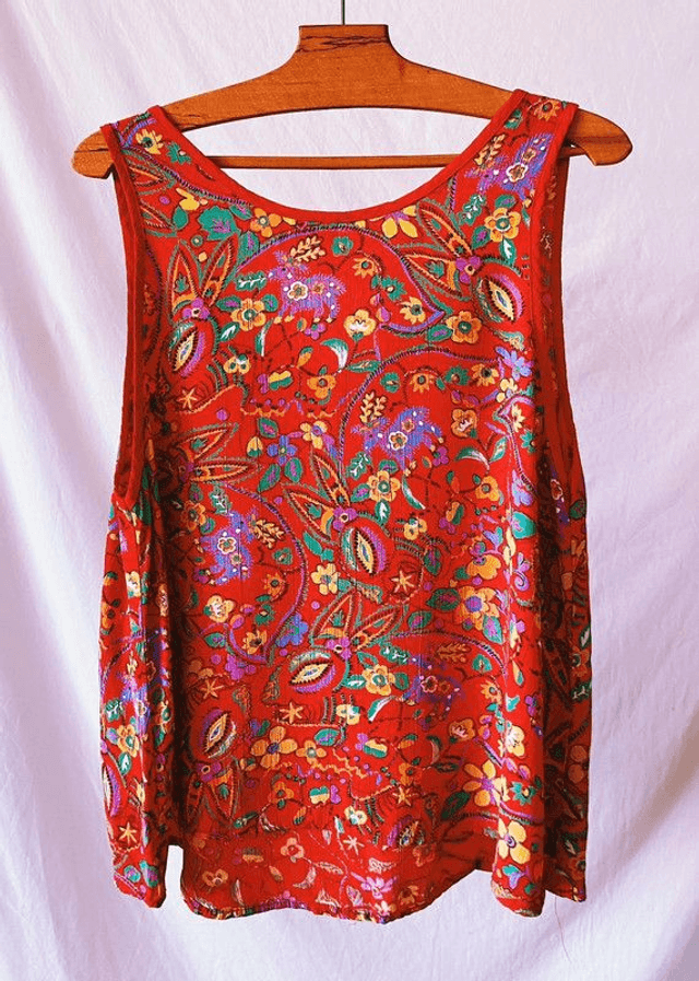 Debardeur Vintage Fluide - Made in Italie - S