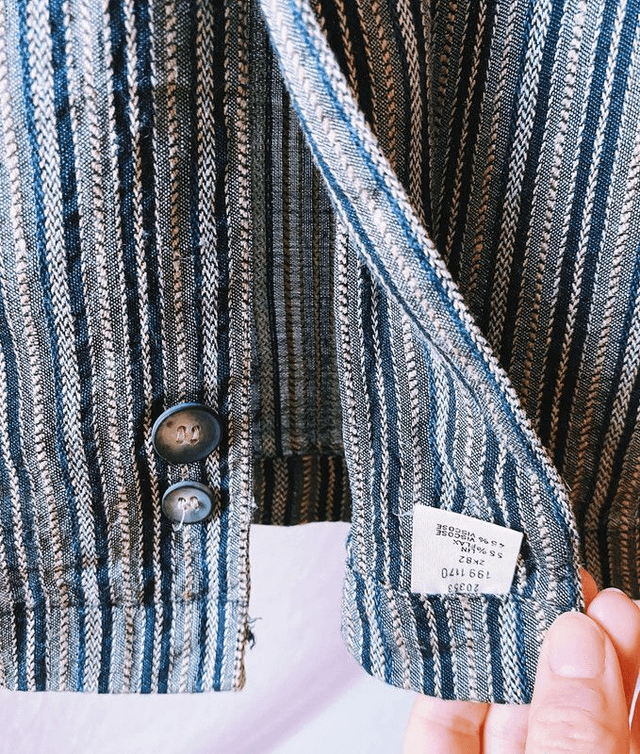 Chemise col mao - Kenzo vintage - XL