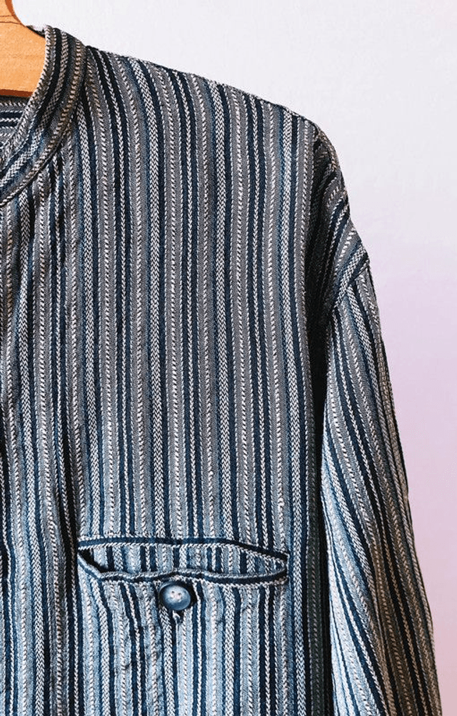 Chemise col mao - Kenzo vintage - XL